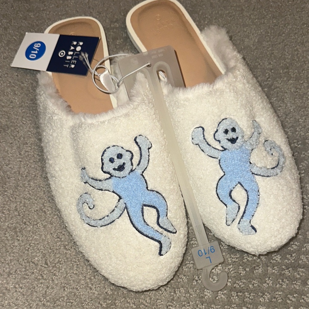 Not Available! RR + Target 💙 Slippers w/ Blue Monkey Design